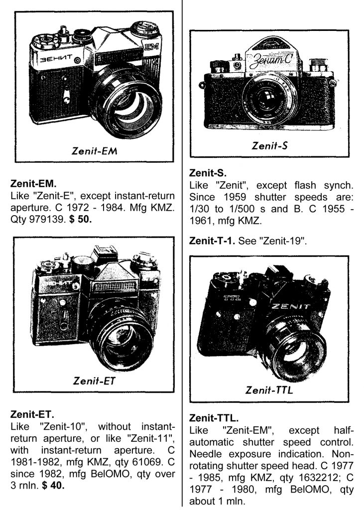 THE AUTHENTIC GUIDE to Russian and Soviet Cameras Histoire des